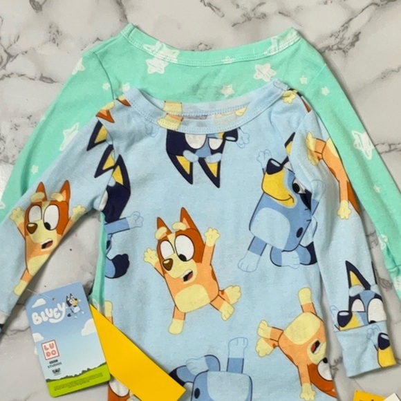 Bluey Toddlers 2 piece Matching Set Tops & Bottoms Pijama set Size 4T - Picture 4 of 8